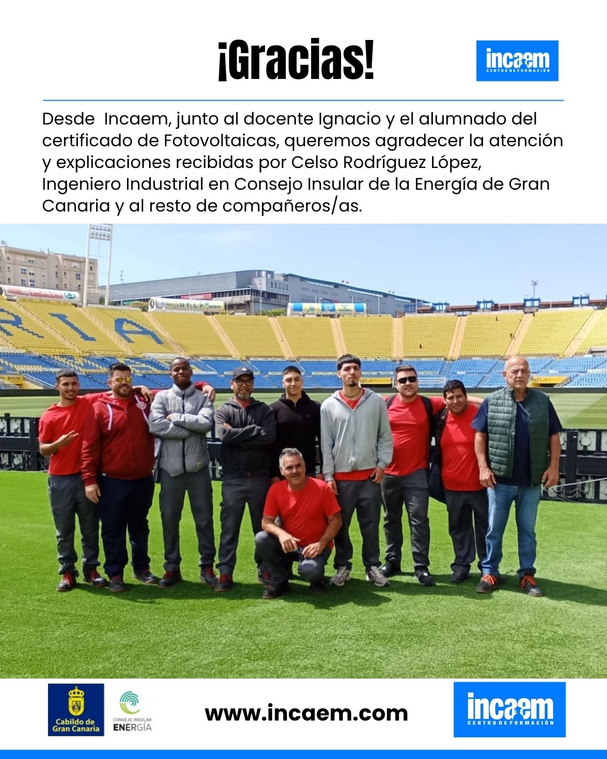 Visita alumnado fotovoltaicas – Consejo Insular de Energía